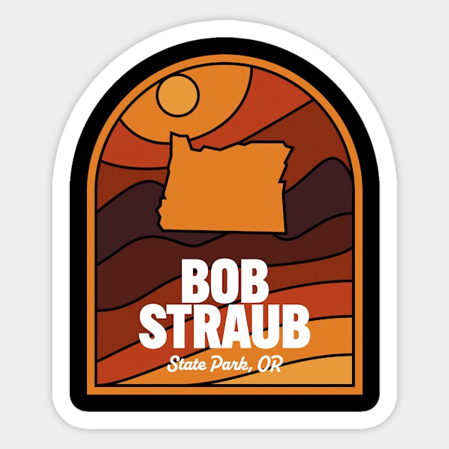 Bob Straub State Park Oregon Sticker by HalpinDesign